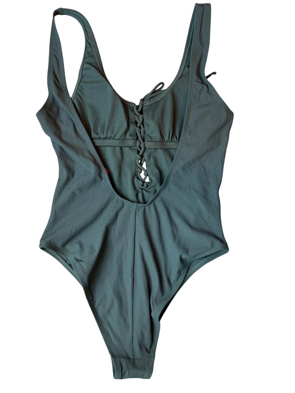 XHILARATION Women's Lace-Up One-Piece Swimsuit M - Picture 2 of 3